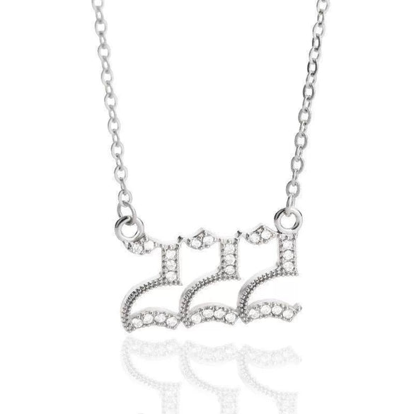 Wholesale Jewelry Microinlay Copper Pendant Necklace With Letters Numbers Text For Women