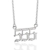 Wholesale Jewelry Microinlay Copper Pendant Necklace With Letters Numbers Text For Women