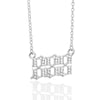 Wholesale Jewelry Microinlay Copper Pendant Necklace With Letters Numbers Text For Women