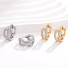 Wholesale Jewelry Micropaved Zirconia Earrings Copper Electroplating Style For Women