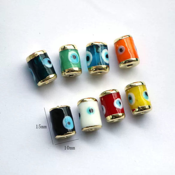 Wholesale Jewelry Mini Oildrip Glass Eye Bead Copper Jewelry Accessories
