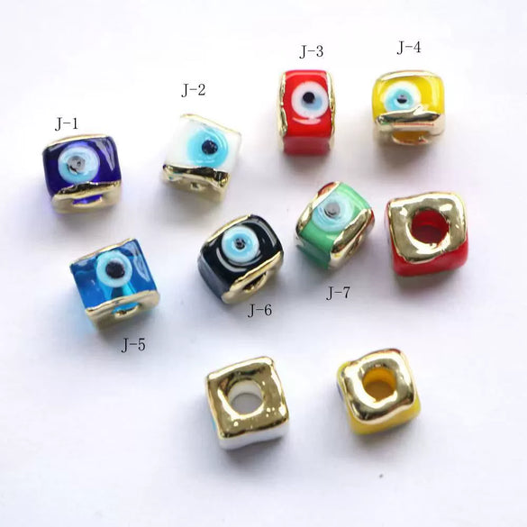 Wholesale Jewelry Mini Oildrip Glass Eye Bead Copper Jewelry Accessories