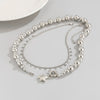 Wholesale Jewelry Minimalist Alloy Fivepointed Star Pendant Necklace With Iron Chain And Electroplating