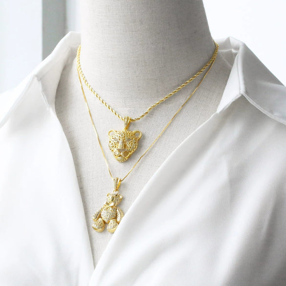 Wholesale Jewelry Minimalist Animal Pendant Necklace Copper Electroplating
