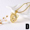 Wholesale Jewelry Minimalist Animal Pendant Necklace Copper Electroplating