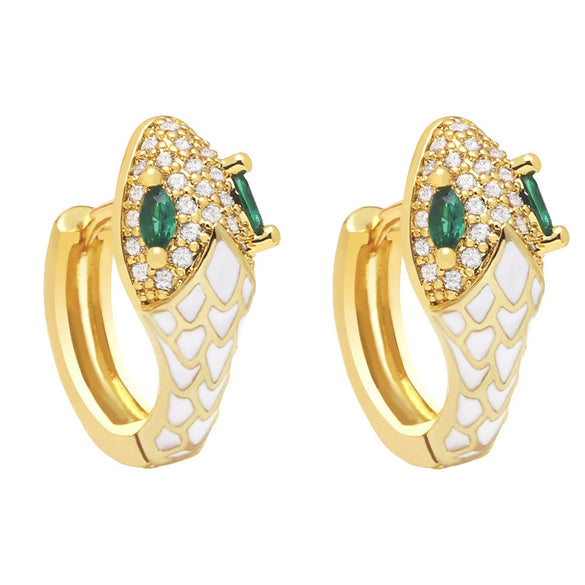 Wholesale Jewelry Minimalist Animal Zodiac Copper Earrings Set With Zircon For Women