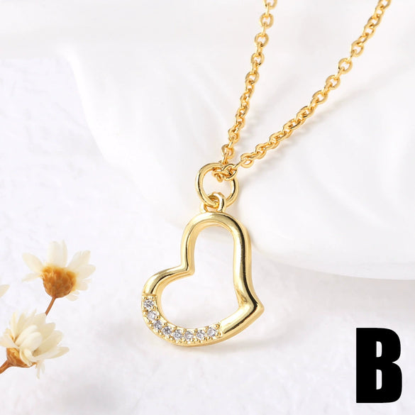 Wholesale Jewelry Minimalist Animal Zodiac Copper Gold Plated Pendant Necklace