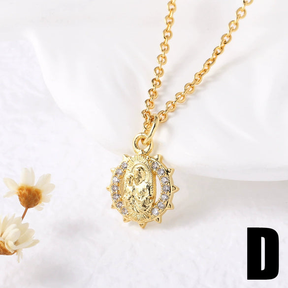 Wholesale Jewelry Minimalist Animal Zodiac Copper Gold Plated Pendant Necklace