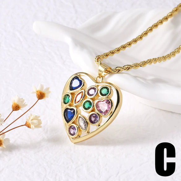 Wholesale Jewelry Minimalist Copper Goldplated Star Shape Pendant Necklace