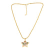 Wholesale Jewelry Minimalist Copper Goldplated Star Shape Pendant Necklace