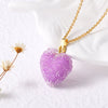 Wholesale Jewelry Minimalist Copper Heart Shape Pendant Necklace With O Chain Electroplating For Women