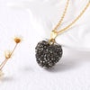 Wholesale Jewelry Minimalist Copper Heart Shape Pendant Necklace With O Chain Electroplating For Women