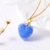 Wholesale Jewelry Minimalist Copper Heart Shape Pendant Necklace With O Chain Electroplating For Women