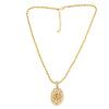 Wholesale Jewelry Minimalist Cross Copper Gold Plated Pendant Necklace Unisex