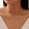 Wholesale Jewelry Minimalist Cross 925 Sterling Silver Yshaped Lock Ochain Pendant Necklace For Women