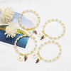 Wholesale Jewelry Minimalist Fruit Grape Pendant Copper Gold Plated Bracelet Unisex
