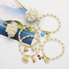 Wholesale Jewelry Minimalist Fruit Pattern Copper Gold Plated Pendant Bracelet