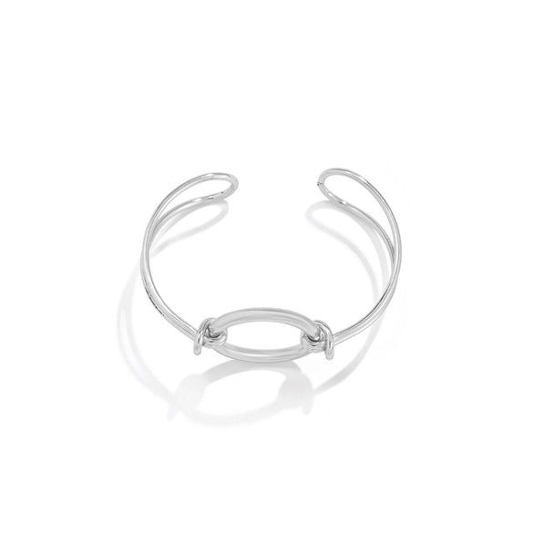Wholesale Jewelry Minimalist Geometric Alloy And Pearl Bracelet Electroplated