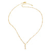 Wholesale Jewelry Minimalist Geometric Copper Gold Plated O Chain Love Pendant Necklace For Women