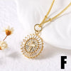 Wholesale Jewelry Minimalist Geometric Copper Gold Plated O Chain Love Pendant Necklace For Women