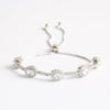 Wholesale Jewelry Minimalist Geometric Copper Inlaid Zircon And Glass Bracelet