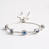 Wholesale Jewelry Minimalist Geometric Copper Inlaid Zircon And Glass Bracelet
