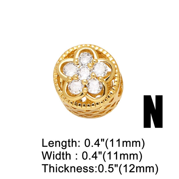 Wholesale Jewelry Minimalist Geometric Copper Round Beads Bracelet With Electroplating
