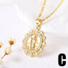 Wholesale Jewelry Minimalist Geometric Heart Copper Gold Plated Pendant Necklace For Women