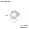 Wholesale Jewelry Minimalist Geometric Hollow Irregular Circle Joker Ring Titanium Steel 18K Gold Plated