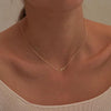 Wholesale Jewelry Minimalist Geometric Oval Cross S925 Sterling Silver Gold Plated Polished O Chain Necklace For Women