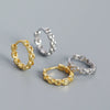 Wholesale Jewelry Minimalist Geometric S925 Silver Electroplated Watch Band Ear Buckle Ear Stud For Women