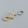 Wholesale Jewelry Minimalist Geometric S925 Silver Electroplated Watch Band Ear Buckle Ear Stud For Women