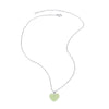 Wholesale Jewelry Minimalist Heart Copper Gold Plated Ochain Pendant Necklace For Women