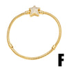 Wholesale Jewelry Minimalist Heart Shape Copper Electroplated Hand Woven Bracelet