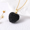 Wholesale Jewelry Minimalist Heartshaped Acrylic Pendant Necklace Copper Electroplating O Chain