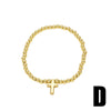 Wholesale Jewelry Minimalist Love Cross Copper Gold Plated Bracelet For Women