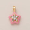 Wholesale Jewelry Minimalist Love Flower Geometric Copper O Word Chain Pendant Necklace Gold Plated