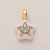 Wholesale Jewelry Minimalist Love Flower Geometric Copper O Word Chain Pendant Necklace Gold Plated
