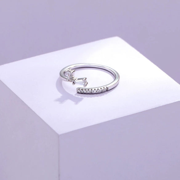 Wholesale Jewelry Minimalist Style Open Ring Copper Alloy Plated 18K Gold Women's