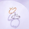 Wholesale Jewelry Minimalist Style Open Ring Copper Alloy Plated 18K Gold Women's