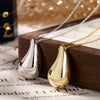 Wholesale Jewelry Minimalist Style 925 Silver Heart Water Drop Bell Pendant Necklace And Earrings Set With Electroplating