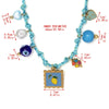 Wholesale Jewelry Minimalist Titanium Steel Ocean Woven Necklace With Colorful Shell Pendants Geometric Animal Zodiac Electroplating