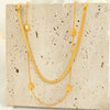 Wholesale Jewelry Modern Style Simple Style Classic Style Square 304 Stainless Steel 18K Gold Plated Layered Plating Double Layer Necklaces