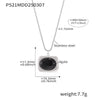 Wholesale Jewelry Natural Black Onyx And 316L Stainless Steel Electroplated With 18K True Gold Earrings Necklace Ring For Women