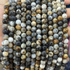 Wholesale Jewelry Natural Black Opal Stone Beads Manual Cutting And Polishing Baroque Style Round For Diy Bracelet Accessories