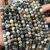 Wholesale Jewelry Natural Black Opal Stone Beads Manual Cutting And Polishing Baroque Style Round For Diy Bracelet Accessories