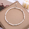 Wholesale Jewelry Natural Freshwater Pearl And Copper Geometric Irregular Necklace And Bracelet Set With Electroplating For Women