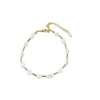 Wholesale Jewelry Natural Freshwater Pearl Geometric Heart Shape Handmade Necklace With Clavicle Bracelet For Women