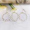 Wholesale Jewelry Natural Freshwater Pearl Geometric Heart Shape Handmade Necklace With Clavicle Bracelet For Women