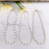 Wholesale Jewelry Natural Freshwater Pearl Geometric Heart Shape Handmade Necklace With Clavicle Bracelet For Women